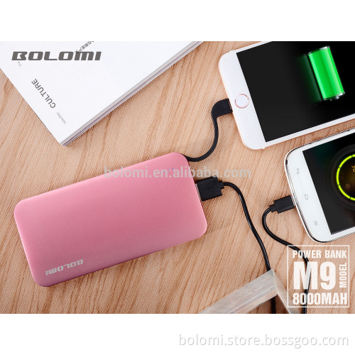 2017 new hot selling 8000mah powerbank for xiaomi and vivo